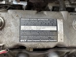 Engine with Emission Label