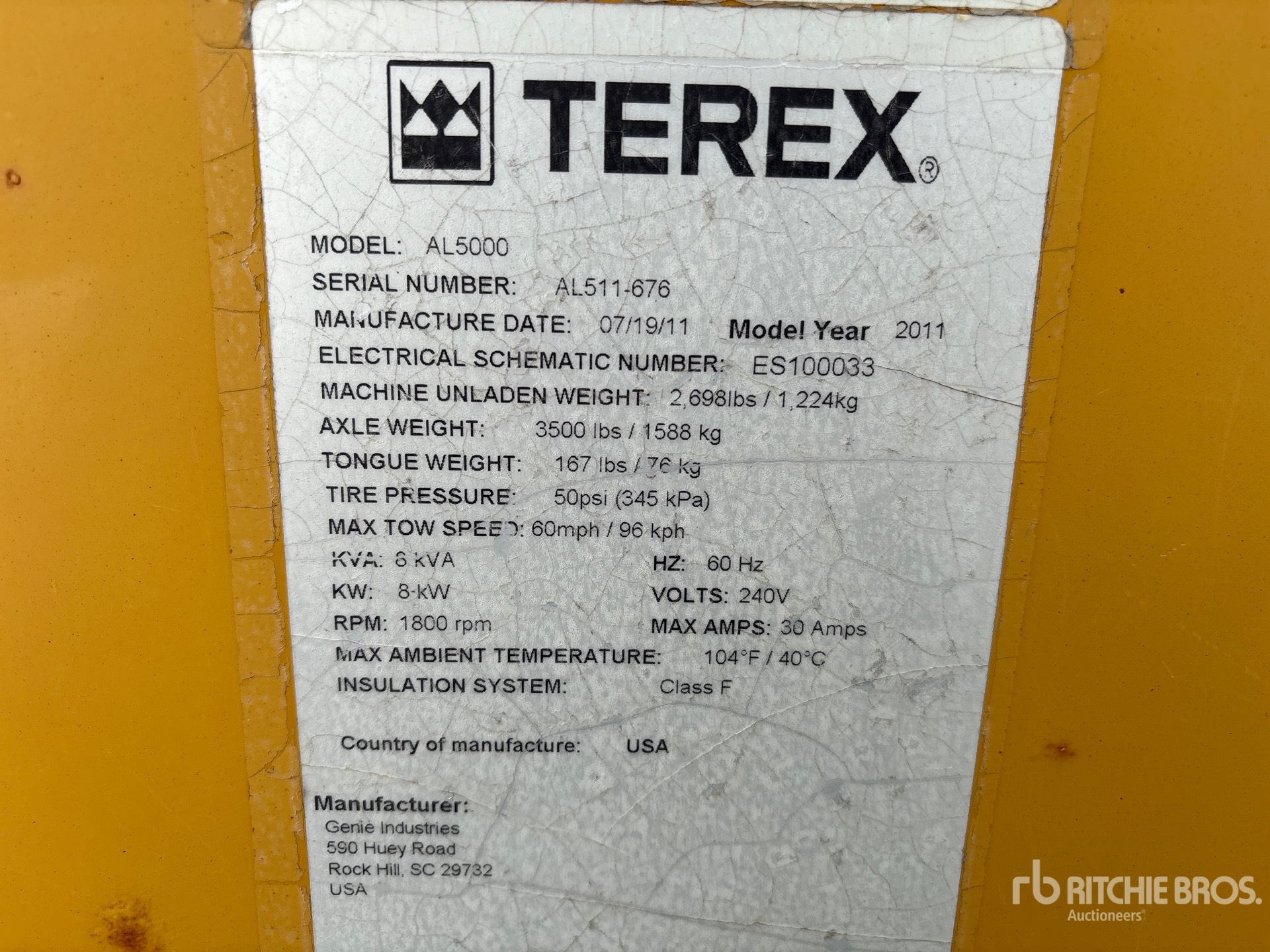 2011 Terex AL5000