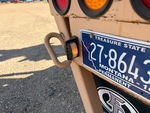 Trailer Chassis with License Plate Light Functional