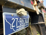Trailer Chassis with License Plate Light Functional