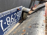 Trailer Chassis with License Plate Light Functional