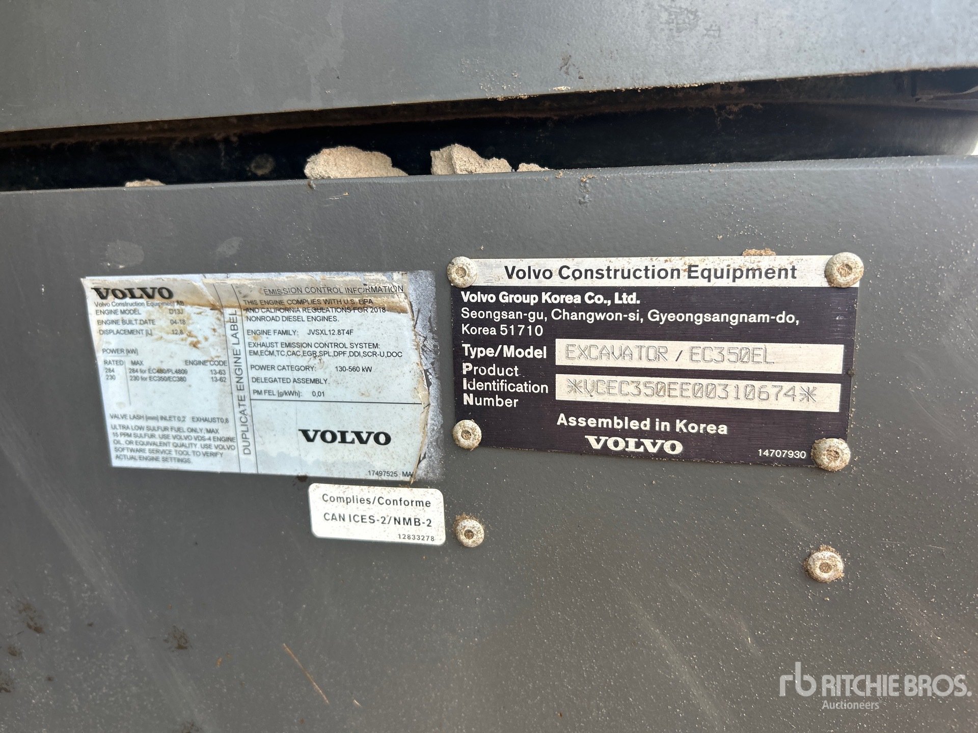 2019 Volvo EC350EL