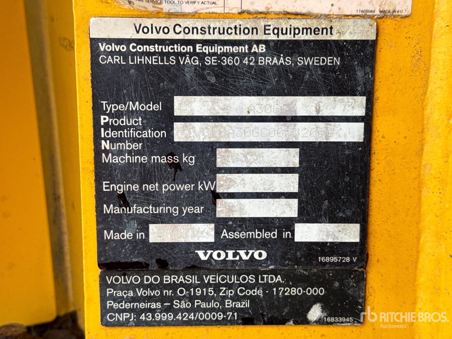2017 Volvo A30G