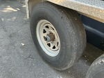 Trailer Chassis with Left Front Tire