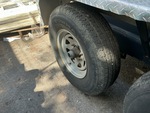 Trailer Chassis with Right Rear Tire