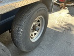 Trailer Chassis with Left Rear Tire