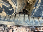Undercarriage with Linguette della trasmissione a cinghia in gomma