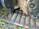 Undercarriage with Linguette della trasmissione a cinghia in gomma