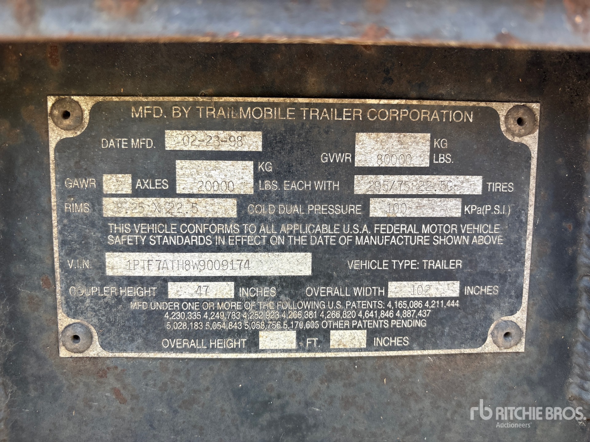 1998 Trailmobile 48 ft T/A