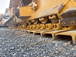 Undercarriage with Left Track Rollers