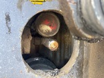 Undercarriage with Left Track Tensioner