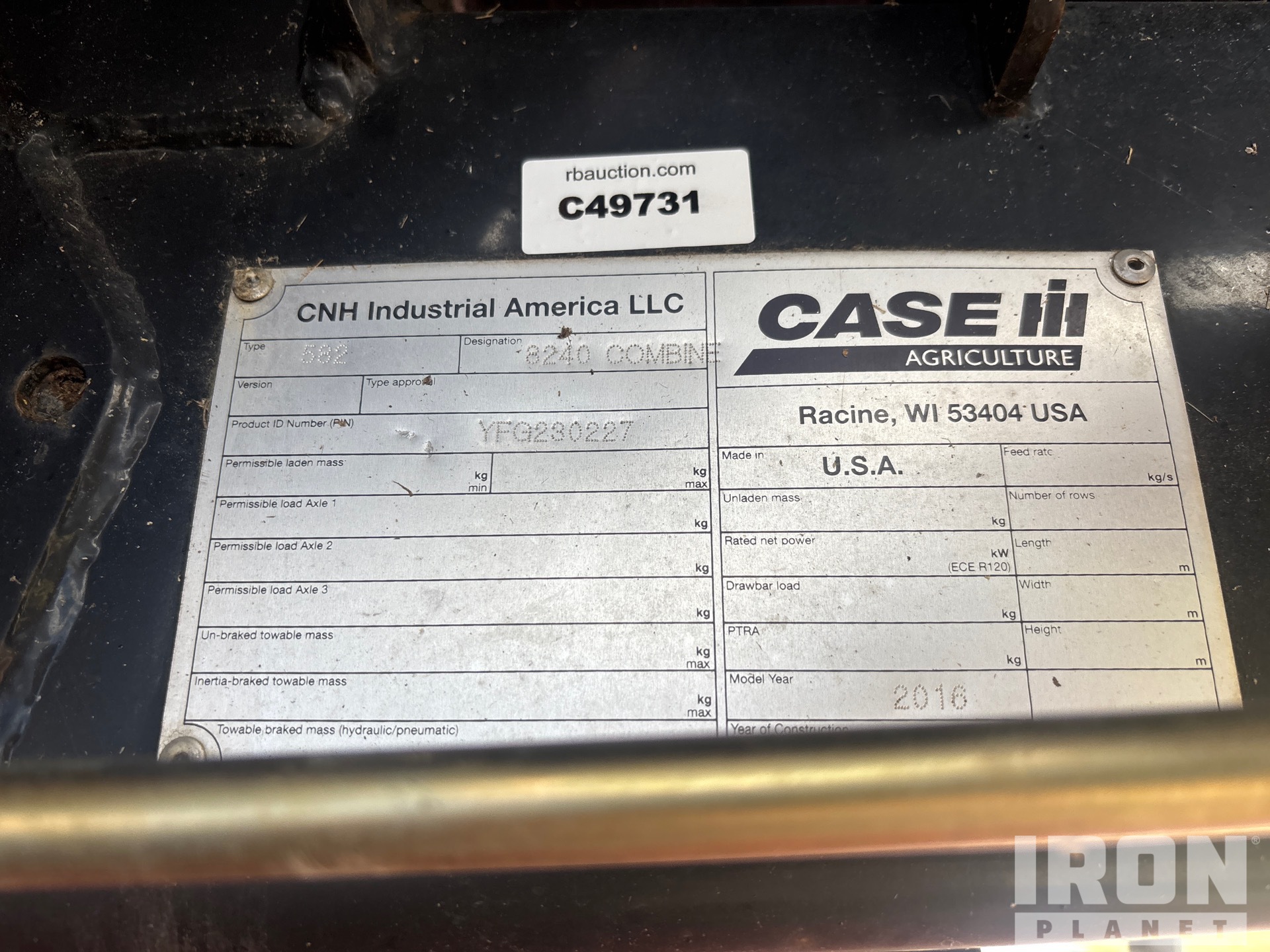 2015 Case Ih AXIAL-FLOW 8240
