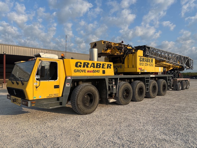 2001 Grove GMK5240 240 ton 10x8x10 All Terrain Crane 2001 Grove GMK5240 240 ton 10x8x10 All Terrain Crane