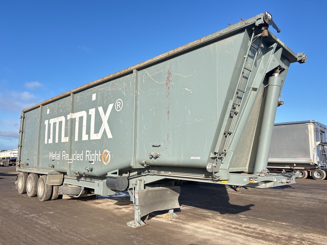 2022 Moore 12.5 m Tri/A Step Deck Tipping Trailer