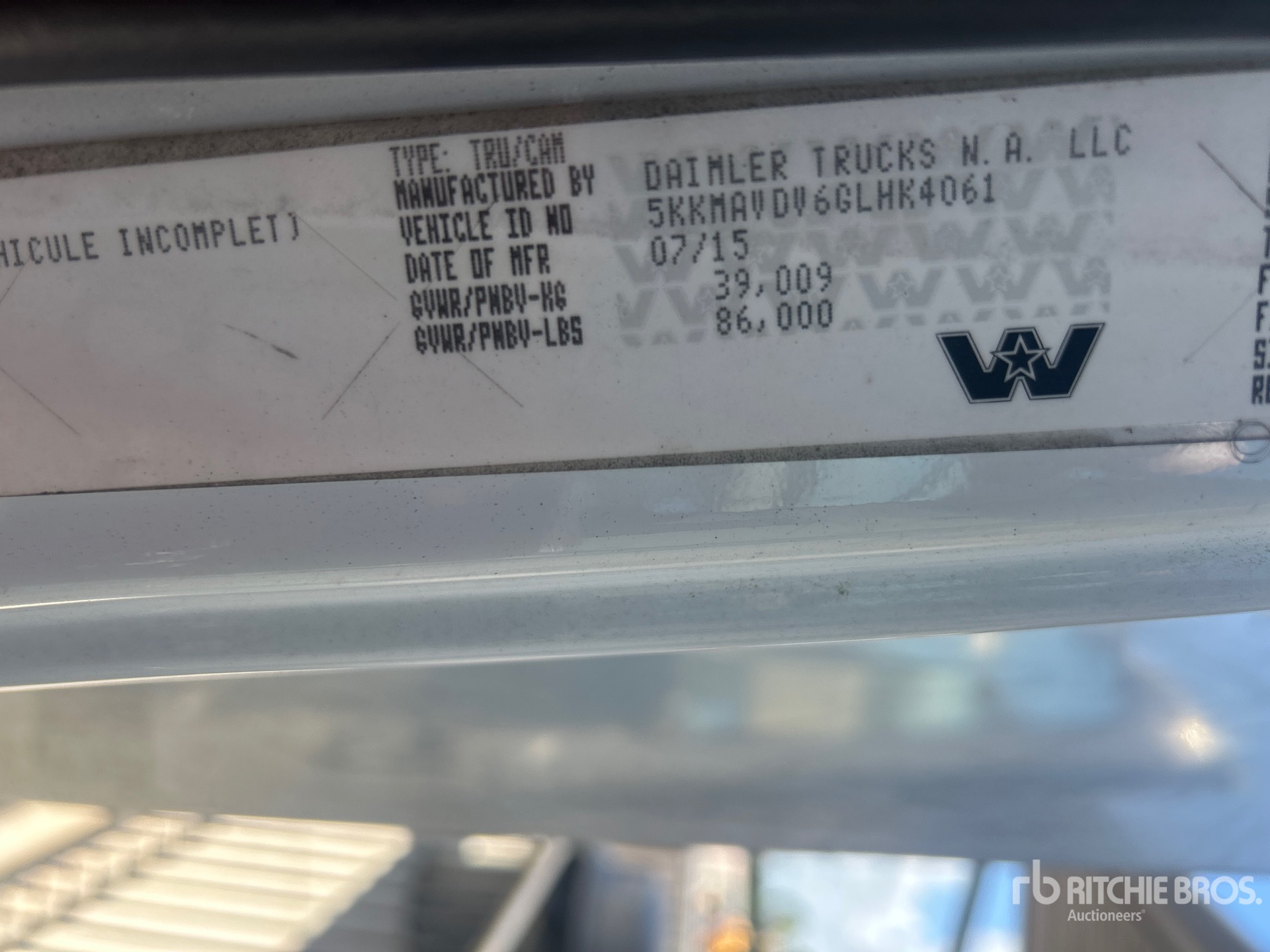 Photo of a 2016 Western Star 4700SF