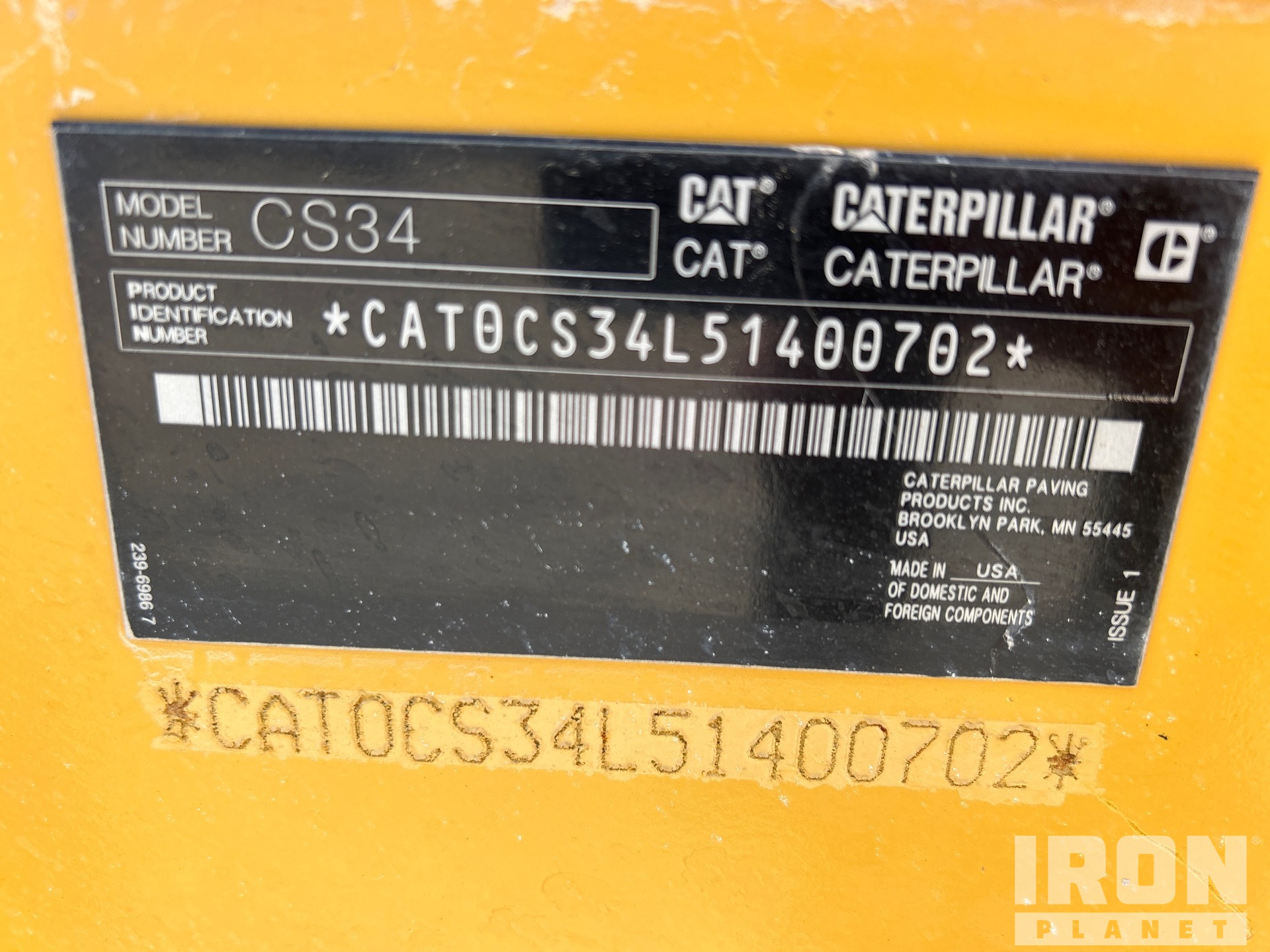 2021 Caterpillar CS34