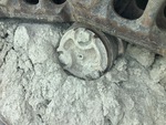 Undercarriage with Left Carrier Rollers