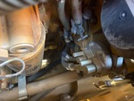 Engine with A/C Compressor