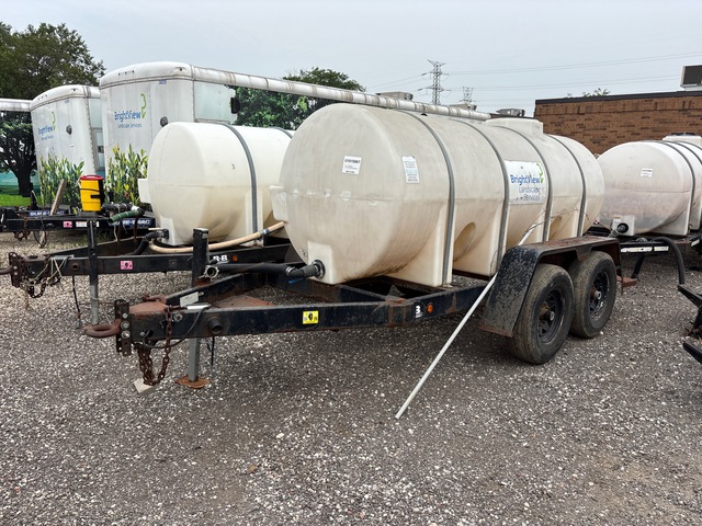 2008 Behnke 1000 gal T/A Water Tank Trailer