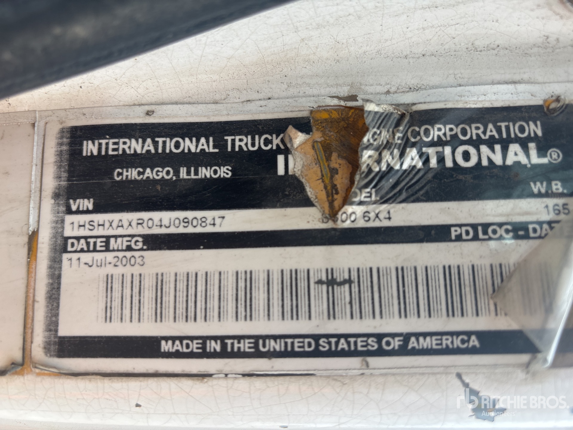 2004 International 6x4 (Inoperable)