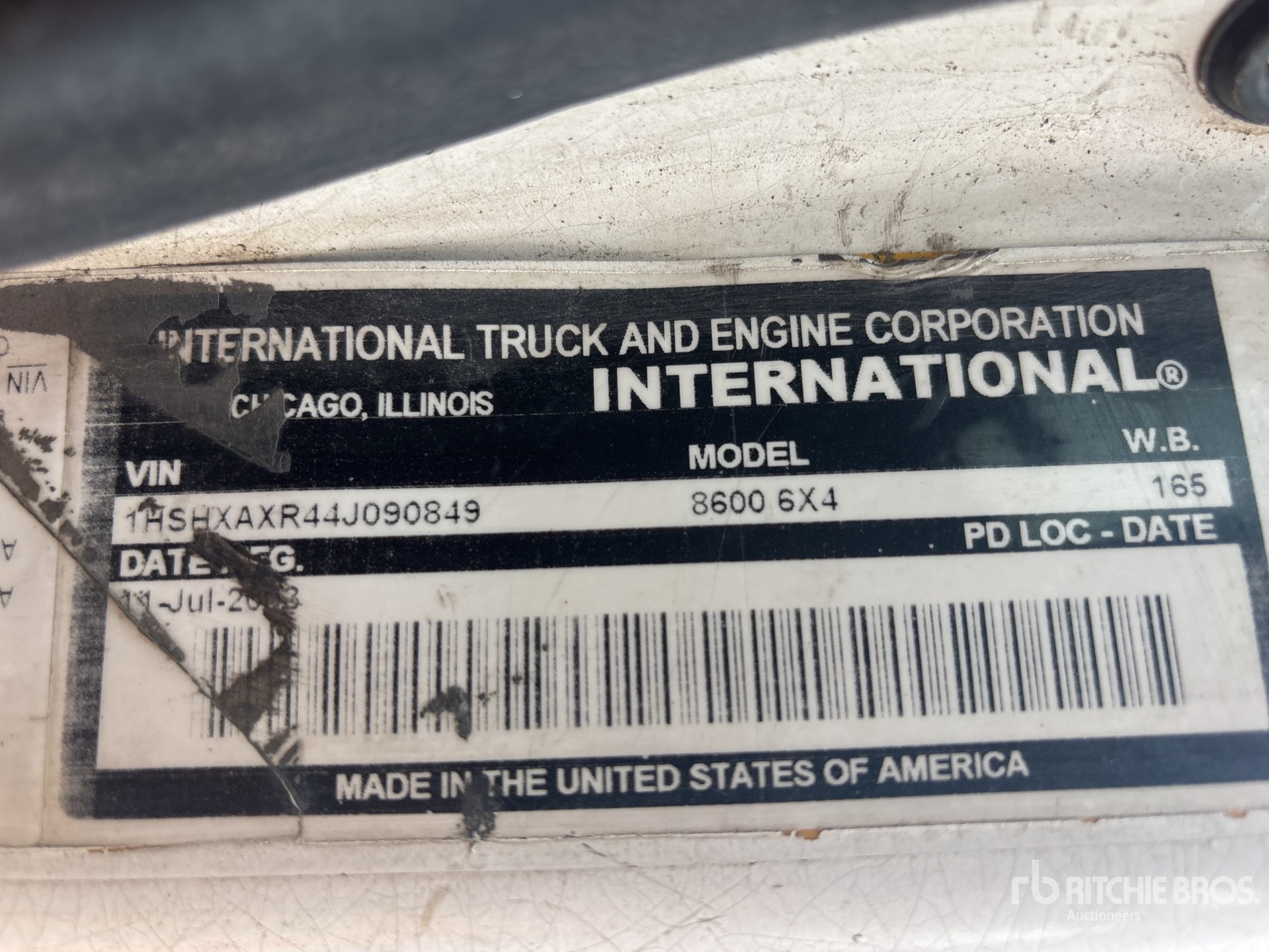 2004 International 6x4 (Inoperable)