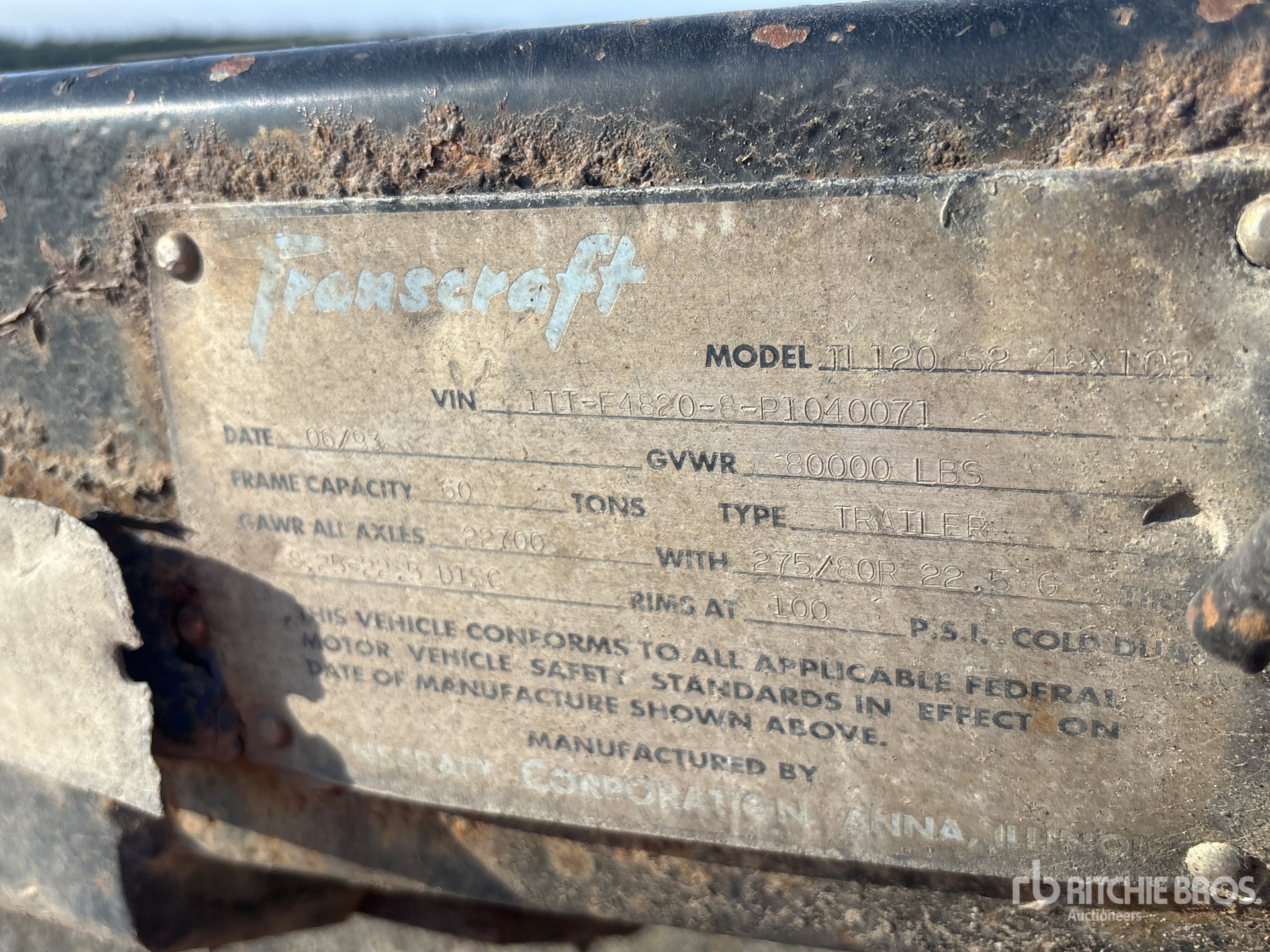 1993 Transcraft 45 FT T/A