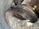 Undercarriage with Rear idler wear