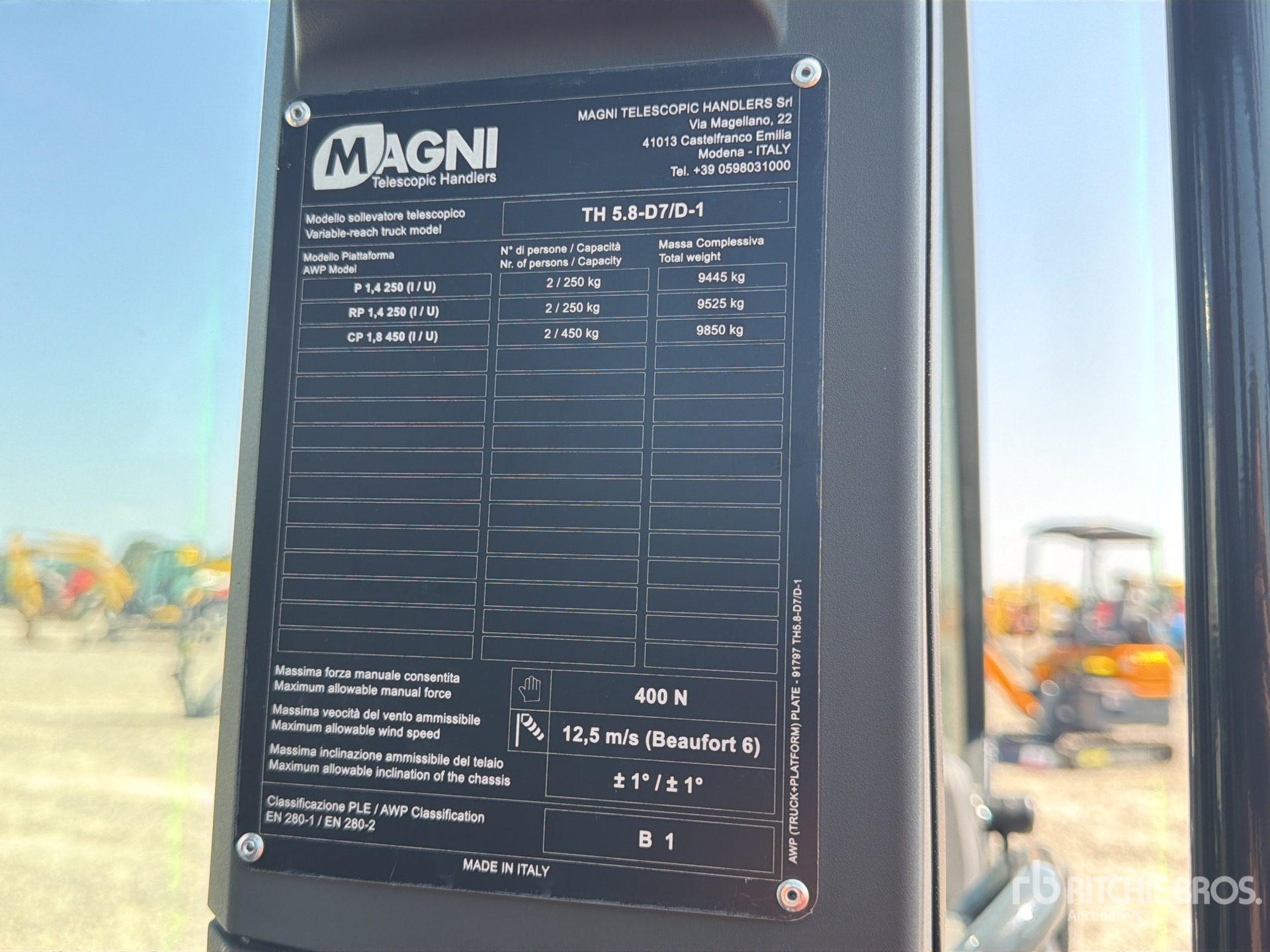 2026 Magni TH5.8-D7/D-1