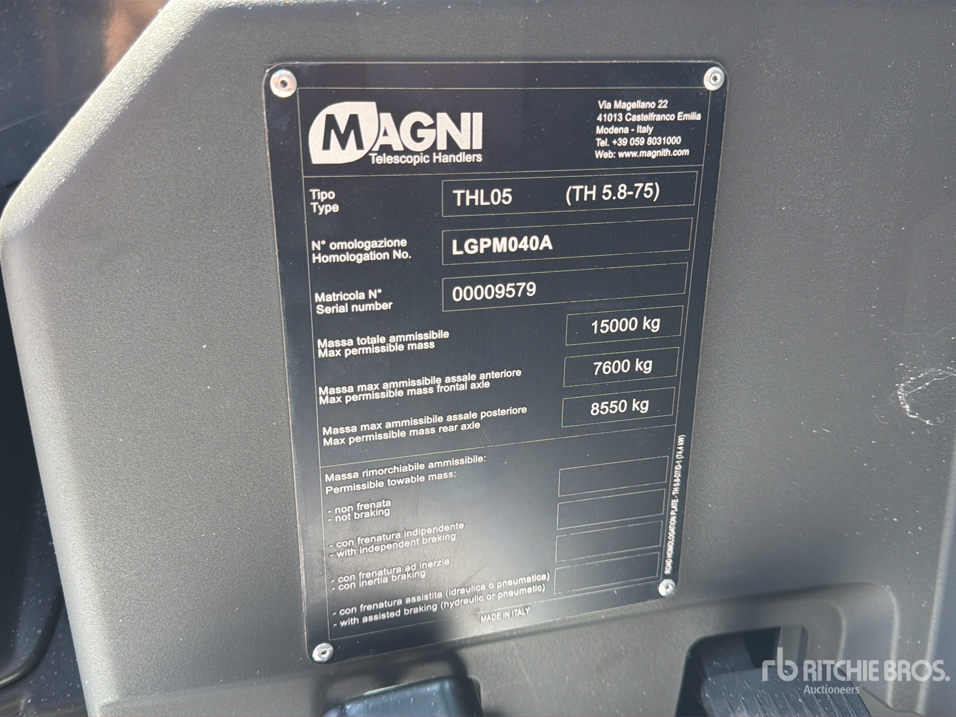 2026 Magni TH5.8-D7/D-1