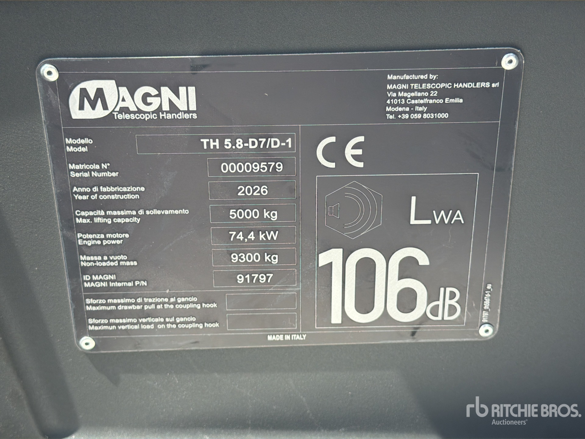 2026 Magni TH5.8-D7/D-1