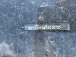 General Appearance with Frame Stamp Serial Number/VIN Photo