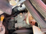 Engine with A/C Compressor
