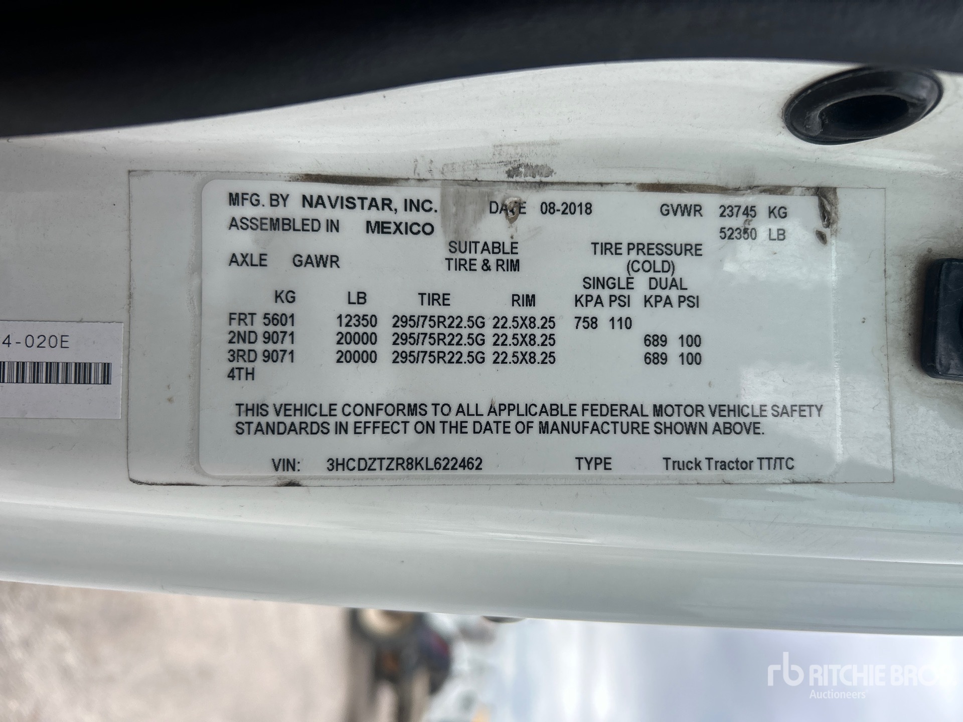 2019 International LT625