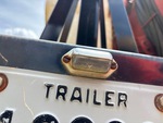 Trailer Chassis with License Plate Light Functional