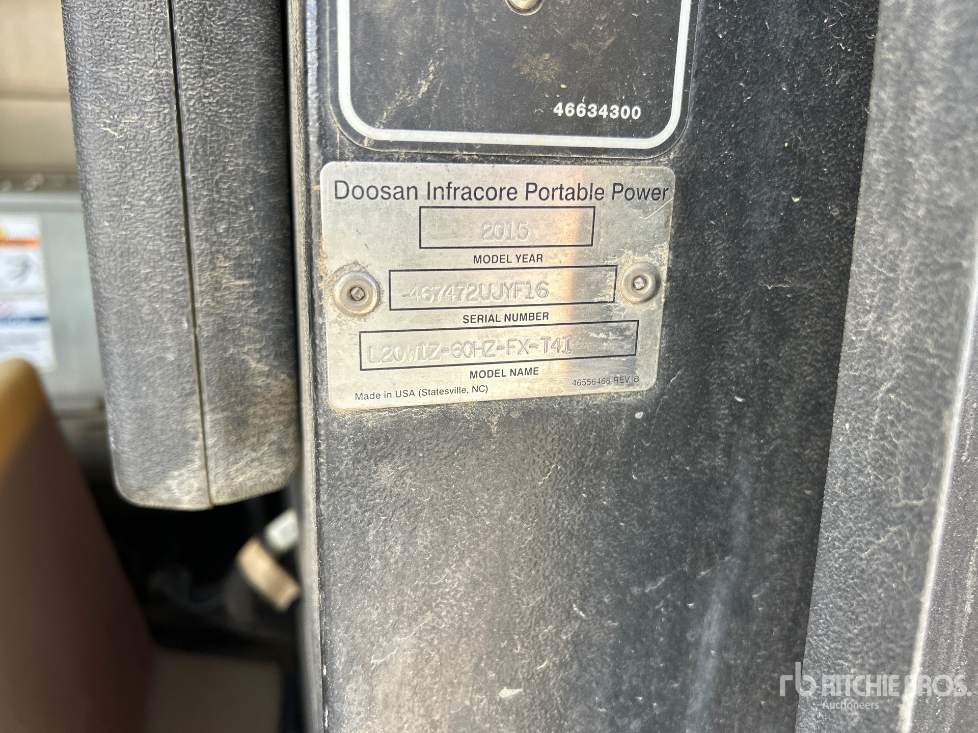 2015 Doosan Portable Power L20