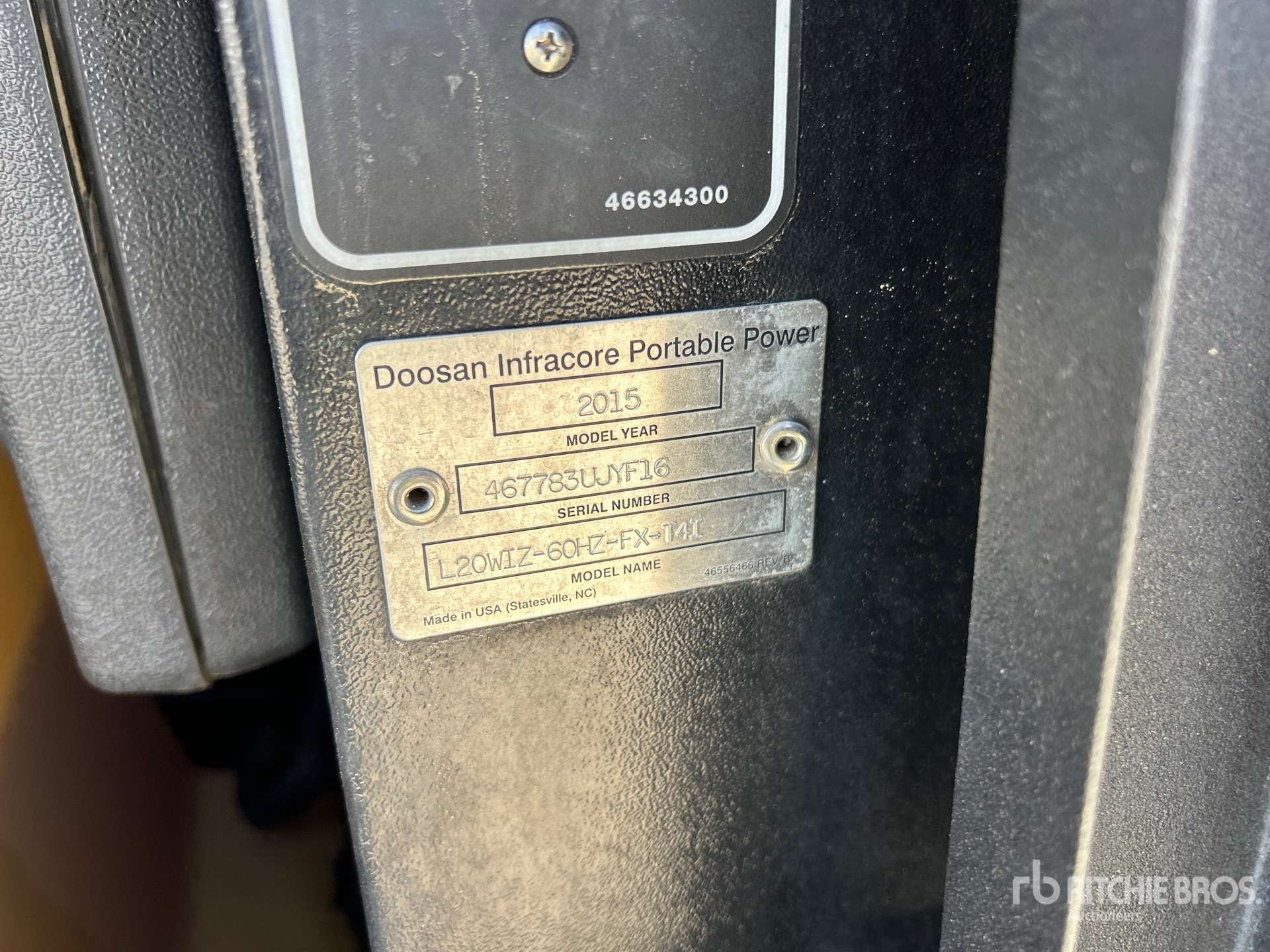 2015 Doosan Portable Power L20