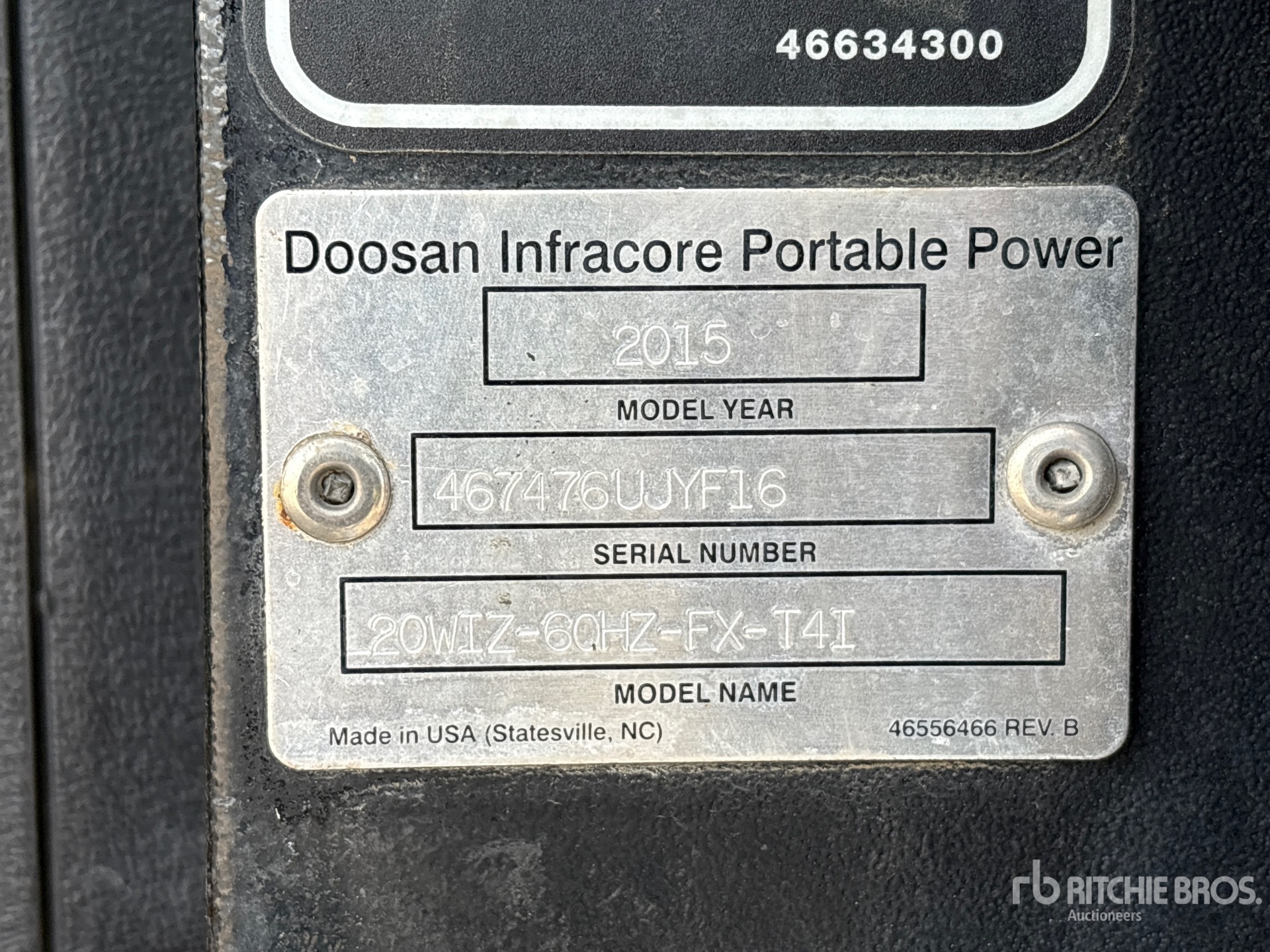 2015 Doosan Portable Power L20