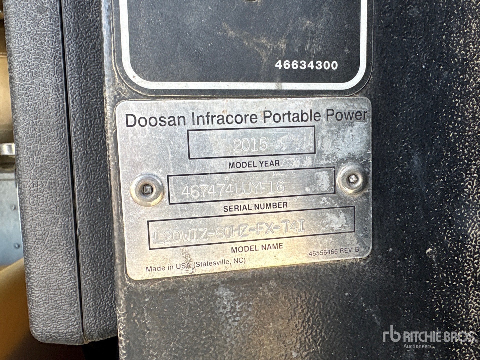 2015 Doosan Portable Power L20