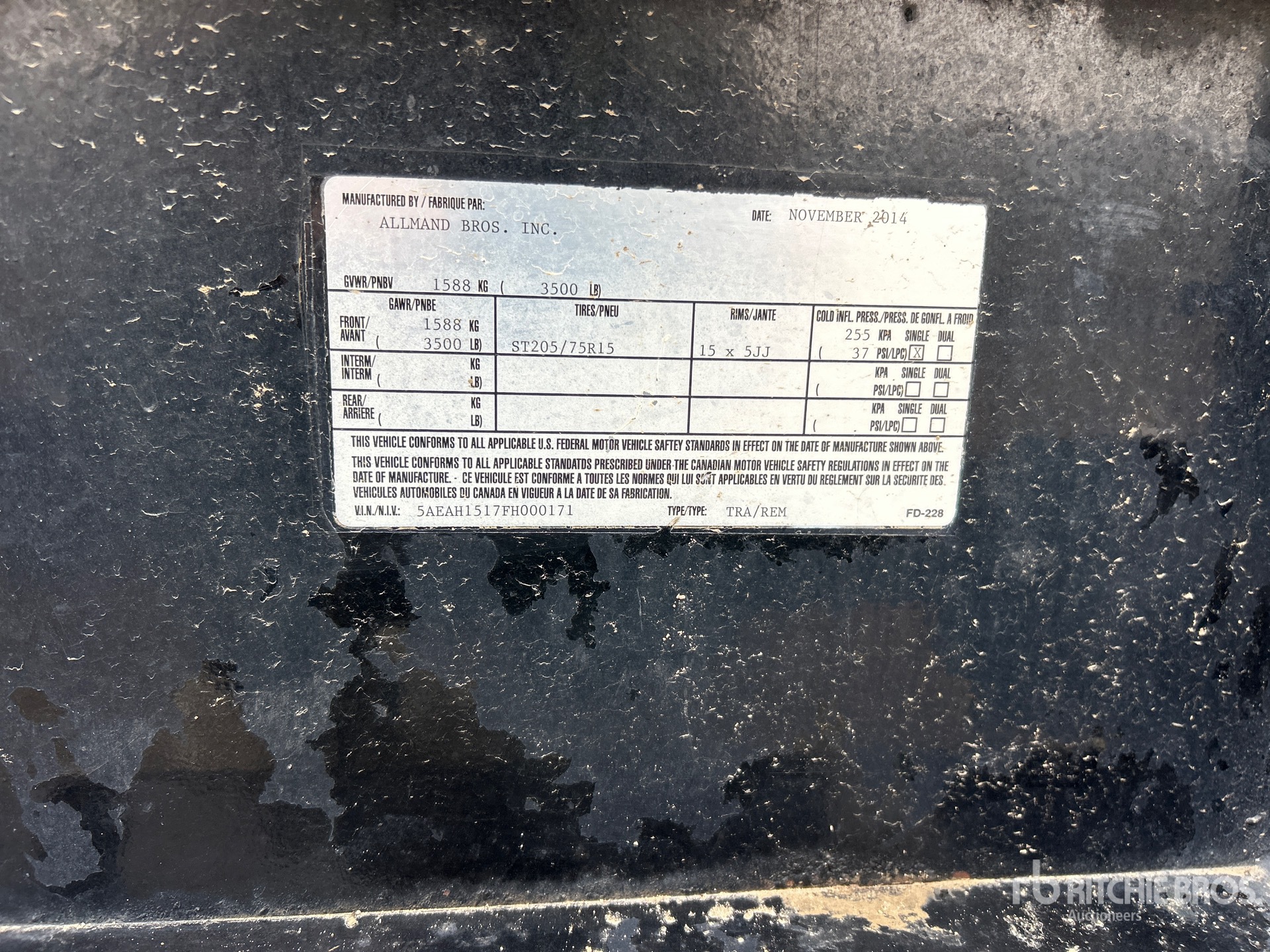 2015 Allmand RIG SPEC V-SERI