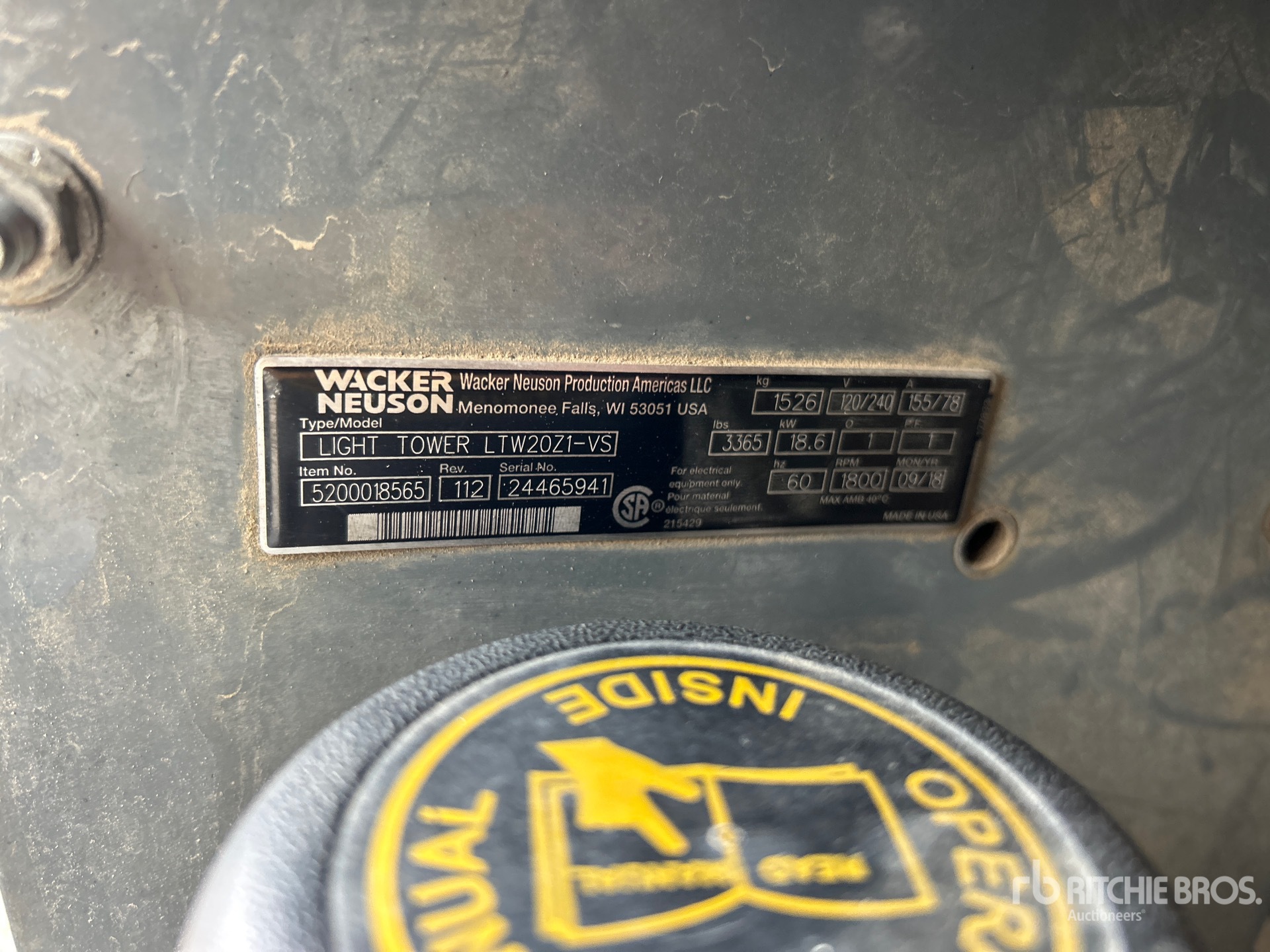 2018 Wacker Neuson METROLITE