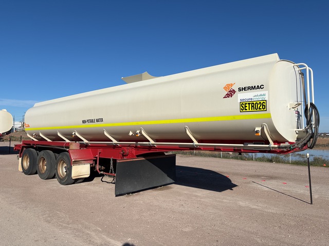 2022 Shermac 30000 L Tri/A Water Tank Trailer 2022 Shermac 30000 L Tri/A Water Tank Trailer