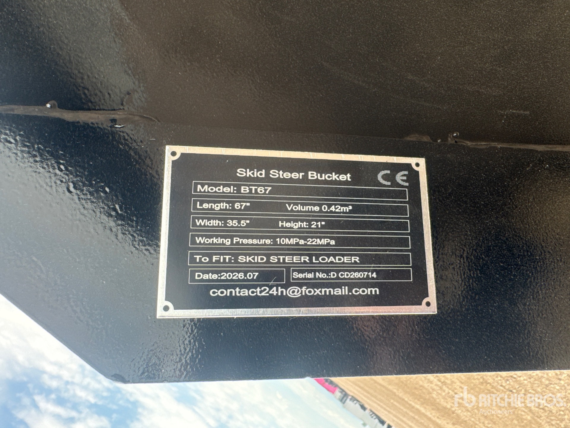 2026 GIYI Skid Steer Bucket (Unused)