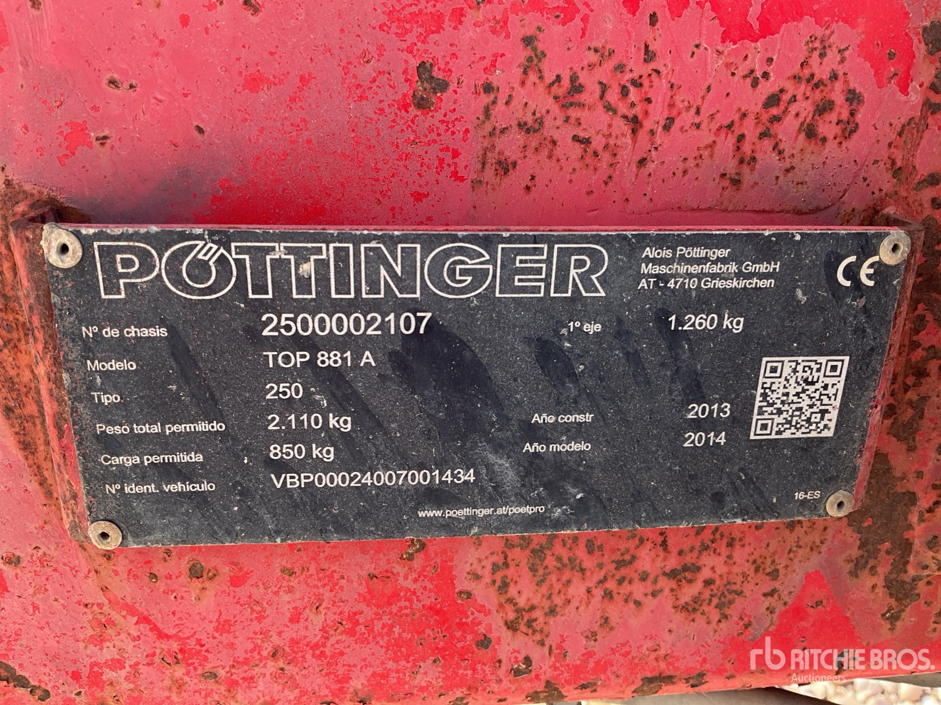 2013 Pottinger EUROTOP 881A