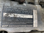 Engine with Emission Label