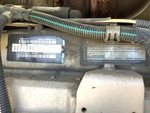 Upper Engine with Emission Control Label