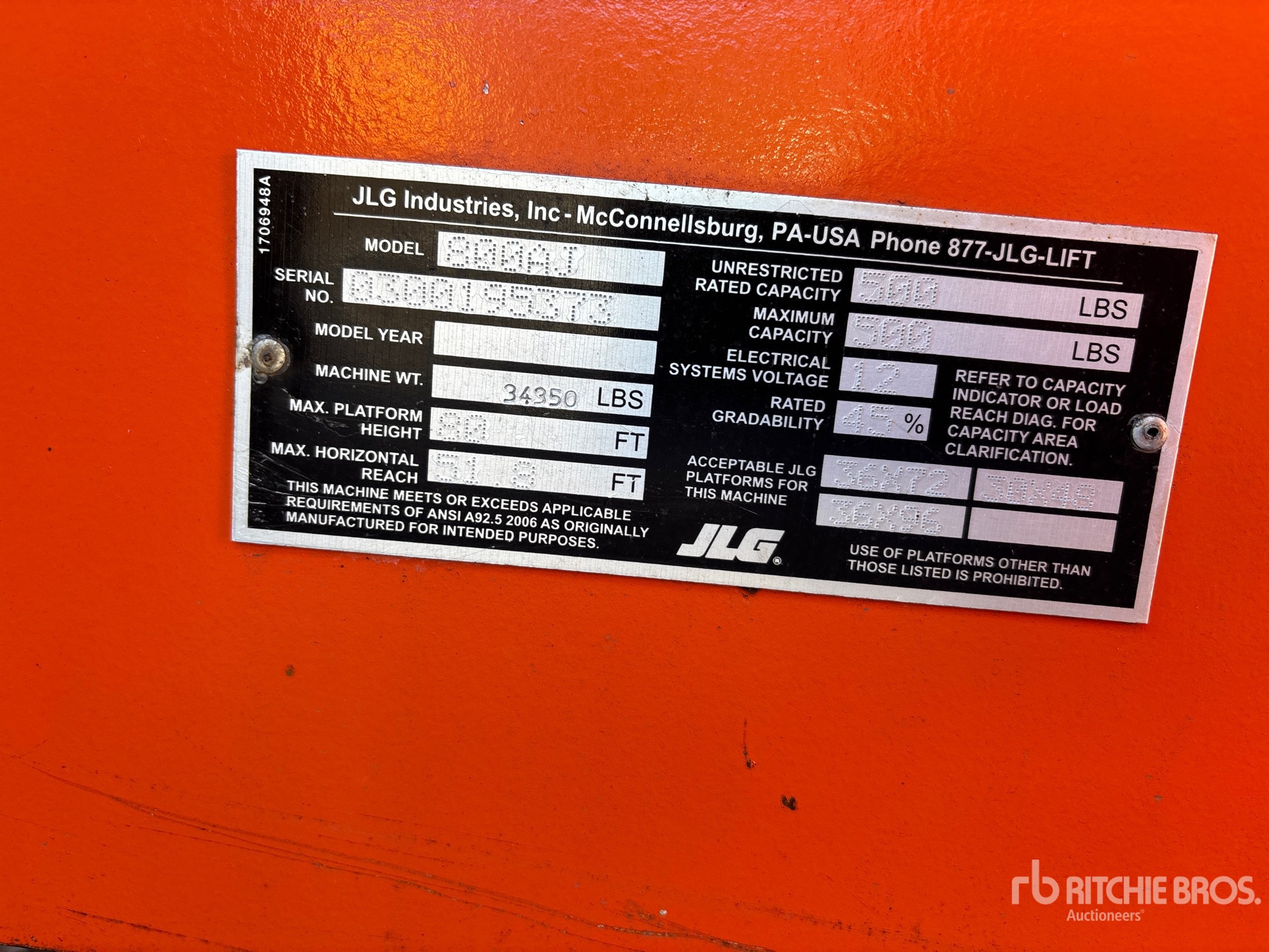 2015 JLG 800 AJ