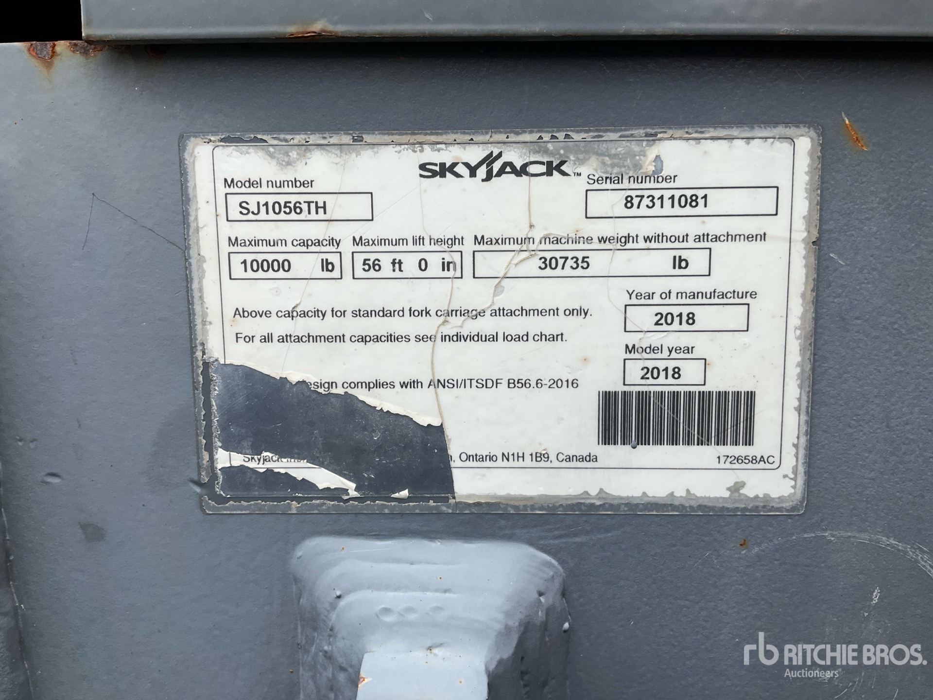 2018 Skyjack SJ1056TH