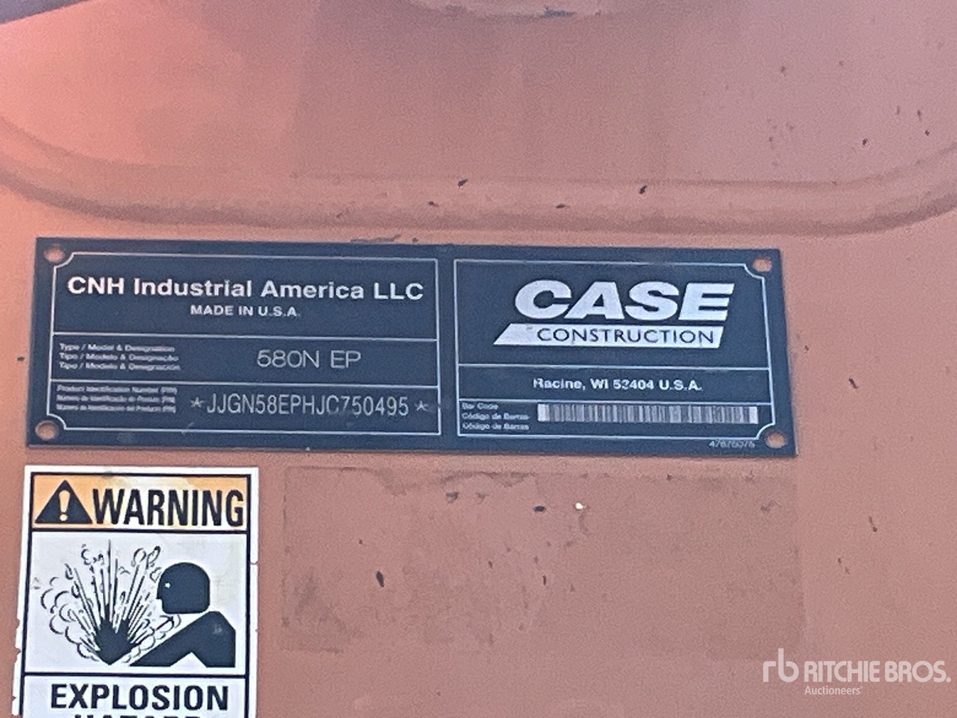 Photo of a 2018 Case 580N EP