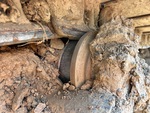 Undercarriage with Left Carrier Rollers