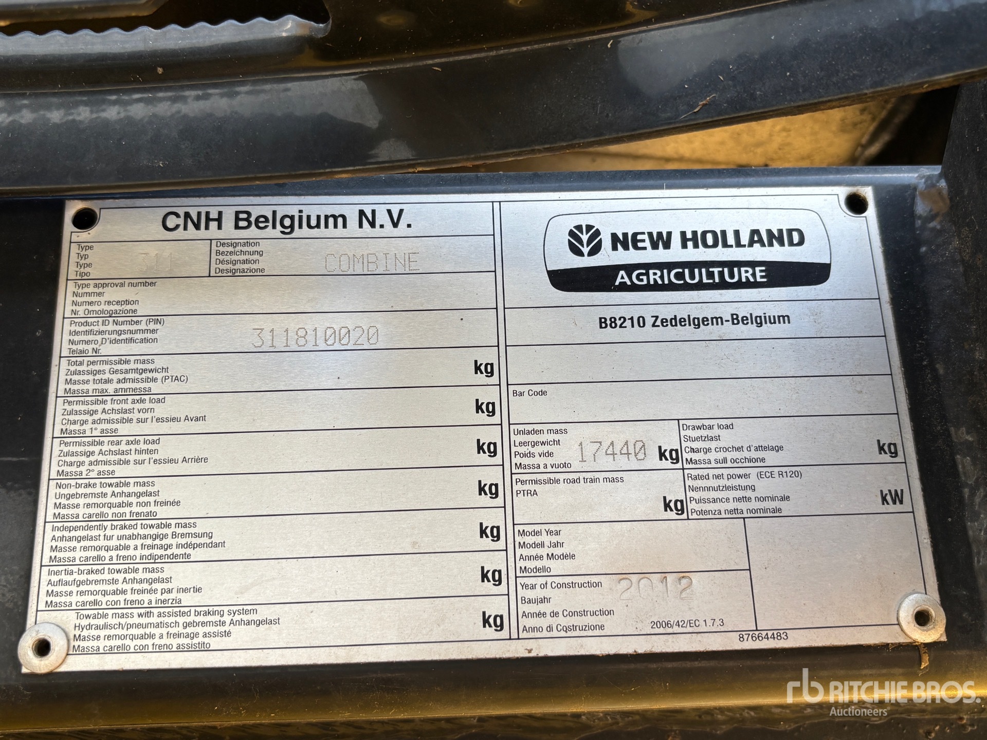 2012 New Holland CX8080